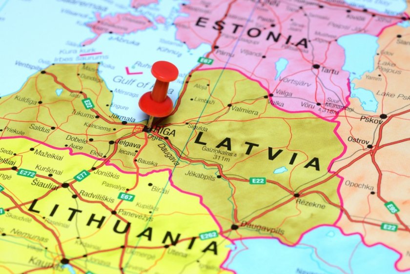 Литва, Латвия и Естония със зона за свободно движение помежду си