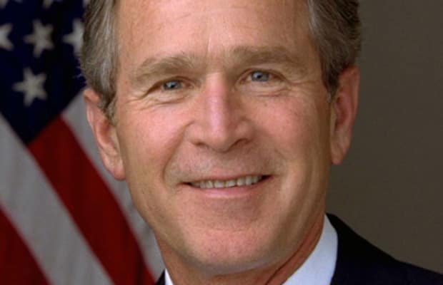 Джордж У. Буш на въпрос за въглеродните емисии