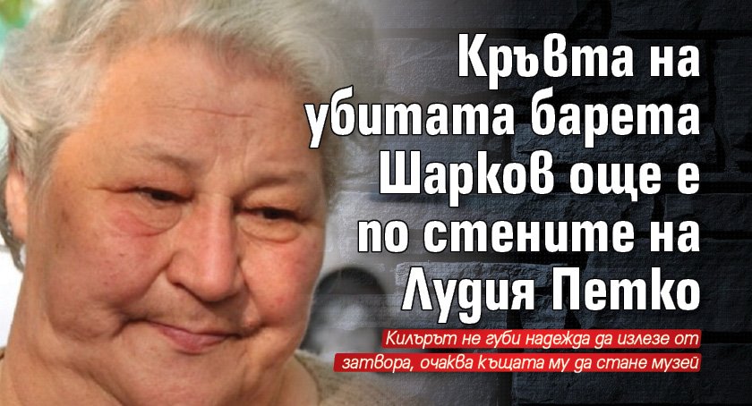 Кръвта на убитата барета Шарков още е по стените на Лудия Петко