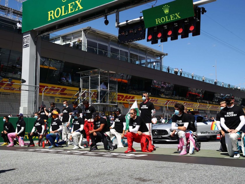 Скандал във Формула 1: Някои отказаха да коленичат срещу расизма