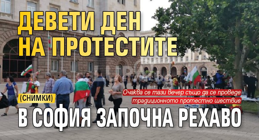 Девети ден на протестите в София започна рехаво (СНИМКИ)