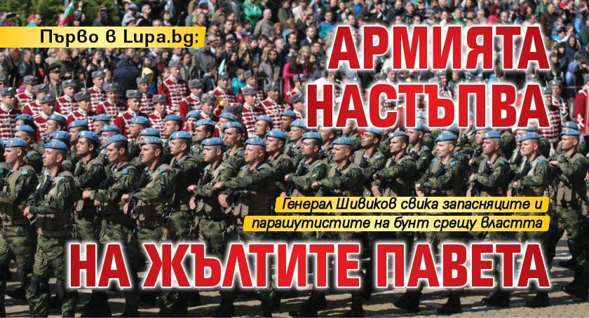 Първо в Lupa.bg: Армията настъпва на жълтите павета