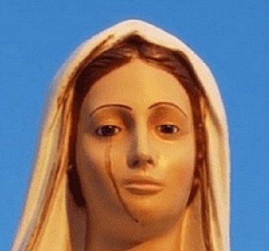 Богородица заплака в Италия