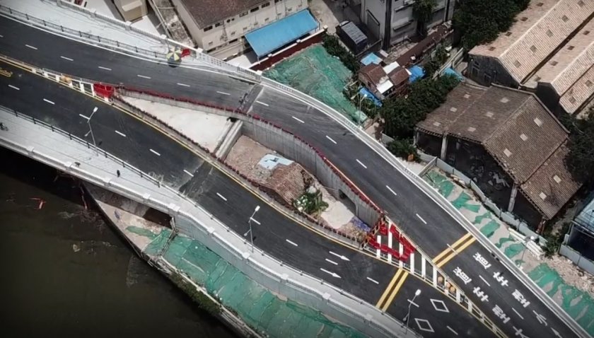 УНИКУМ! Китай измести магистрала заради съборетина