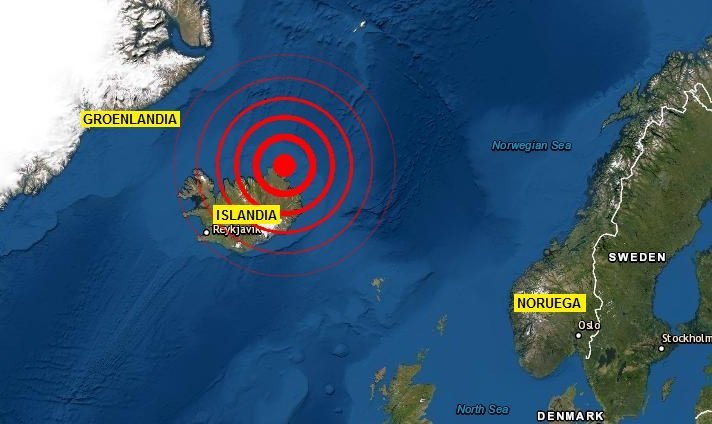 Силно земетресение в Исландия