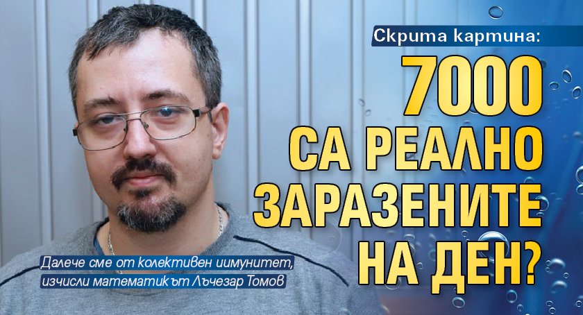 Скрита картина: 7 000 са реално заразените на ден?