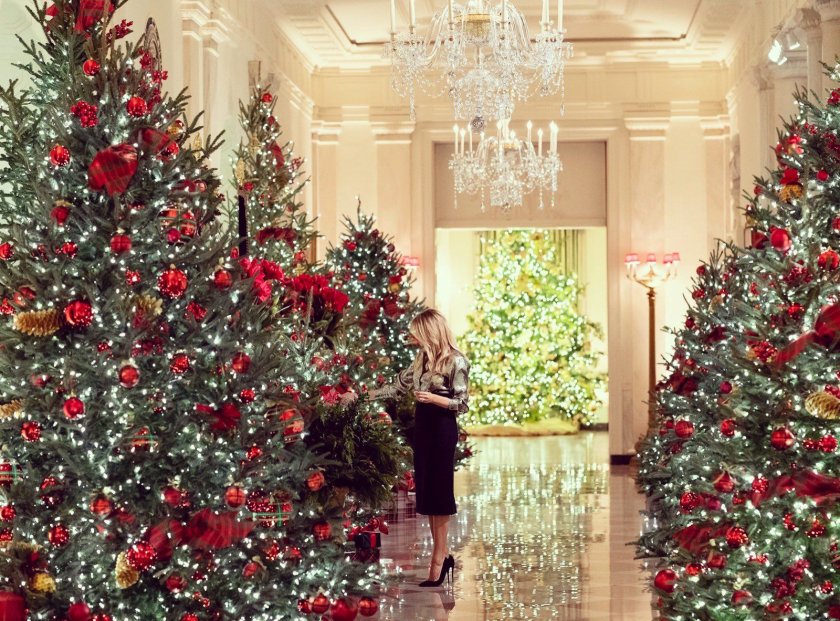 Мелани Тръмп показа украсата за Коледа