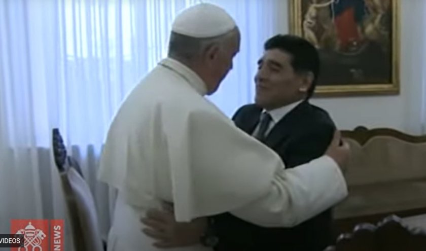 Папата се моли за Марадона, Поетът на футбола (ВИДЕО)