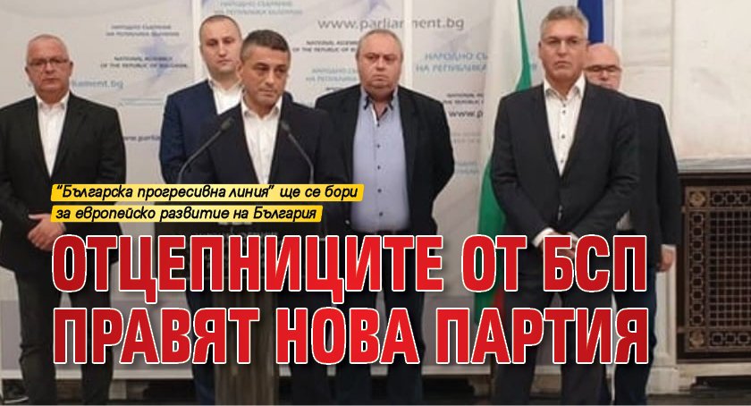 Отцепниците от БСП правят нова партия 