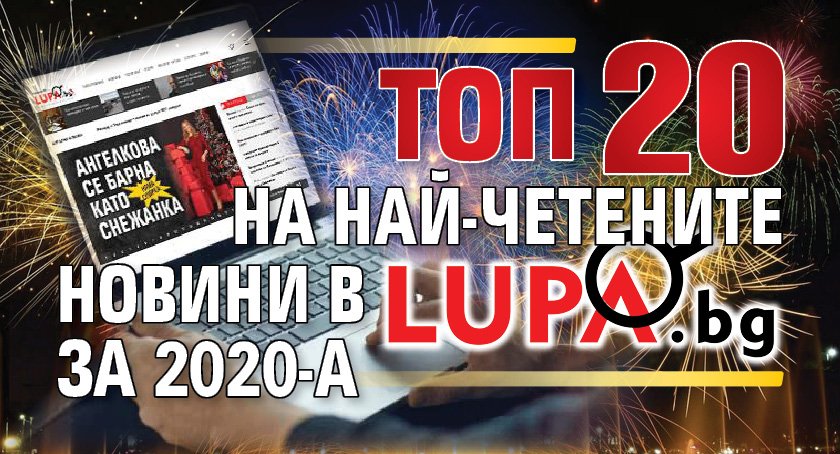 ТОП20 на най-четените новини в Lupa.bg за 2020-а