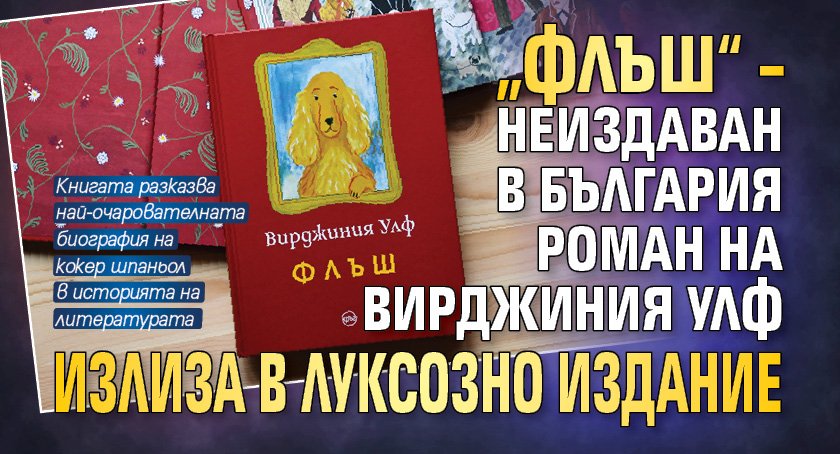 „Флъш“ – неиздаван в България роман на Вирджиния Улф излиза в луксозно издание