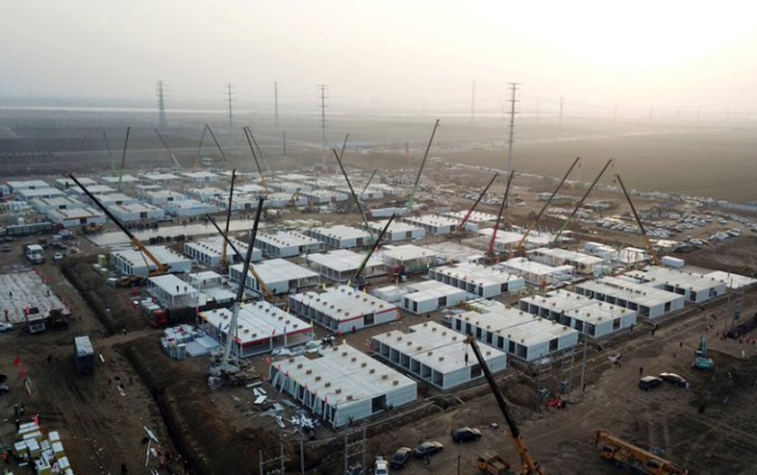 Строят гигантски карантинен център в Китай