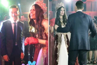 Футболната звезда Месут Йозил вдигна шумна сватба с Мис Турция (видео)