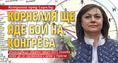 Астролог пред Lupa.bg: Корнелия ще яде бой на конгреса