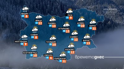 Топло време, придружено с бурен вятър в последния януарски ден