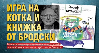 Игра на котка и книжка от Бродски
