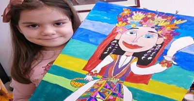 6-годишната Йоана Аладжова пребори 41 страни в конкурс за рисунка