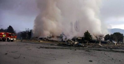 Експлозия срина хотел в Северна Гърция (ВИДЕО)