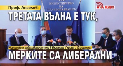 Проф. Ангелов: Третата вълна е тук, мерките са либерални (НА ЖИВО)