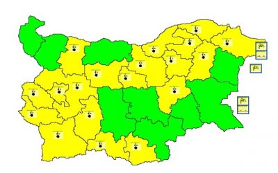 Студът хапе в 19 области, кодът е жълт