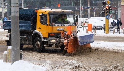 В столицата пътищата са обработени срещу заледяване