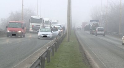 Три верижни катастрофи в Русе заради мъгла