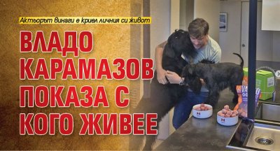 Владо Карамазов показа с кого живее