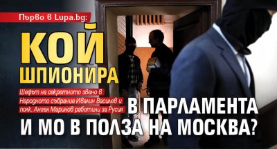 Първо в Lupa.bg: Кой шпионира в парламента и МО в полза на Москва? 
