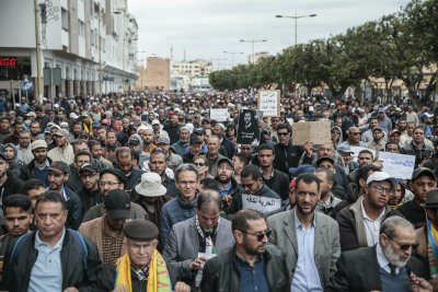 Мароканците се вдигнаха на протест, народът не иска среща с Бахрейн