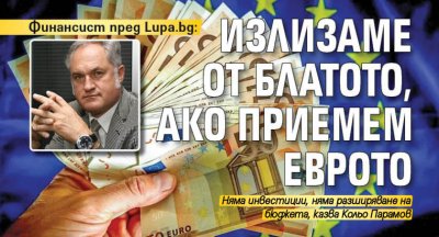 Финансист пред Lupa.bg: Излизаме от блатото, ако приемем еврото