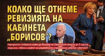 Колко ще отнеме ревизията на кабинета "Борисов"? 