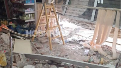 Пиян шофьор се заби в магазин