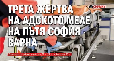 Трета жертва на адското меле на пътя София - Варна (СНИМКИ)
