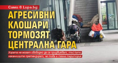 Само в Lupa.bg: Агресивни клошари тормозят Централна гара