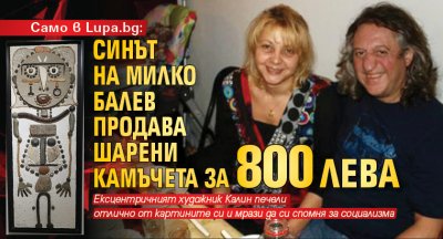 Само в Lupa.bg: Синът на Милко Балев продава шарени камъчета за 800 лева