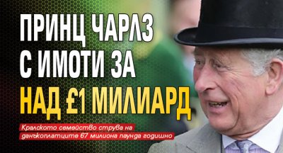 Принц Чарлз с имоти за над £1 милиард