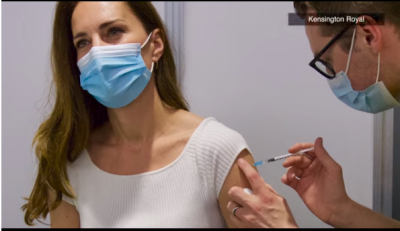 Кейт се ваксинира против коронавирус