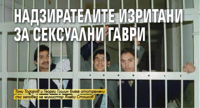 Надзирателите изритани за сексуални гаври