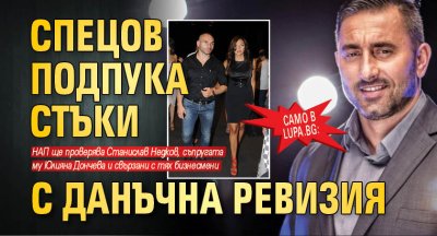 Само в Lupa.bg: Спецов подпука Стъки с данъчна ревизия