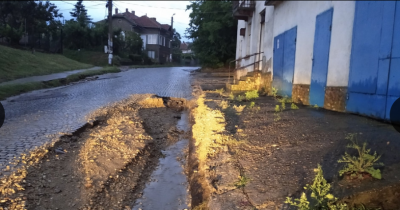 Мощна буря изкърти Лом 