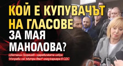 Кой е купувачът на гласове за Мая Манолова?