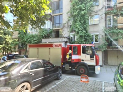 Пламна домът на собственичката на Синята къща в Пловдив (СНИМКИ)