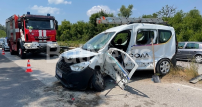 Кола на "Виваком" се е потрошила при катастрофата на Е-79