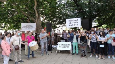 Протестът на медиците от "Пирогов" е пред Президентството