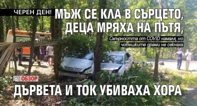 ЧЕРЕН ДЕН! Мъж се кла в сърцето, деца мряха на пътя, дървета и ток убиваха хора (ОБЗОР)