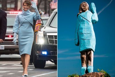 Статуя на Мелания Тръмп скара хората в Словения