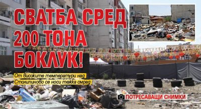 Сватба сред 200 тона боклук! (ПОТРЕСАВАЩИ СНИМКИ)