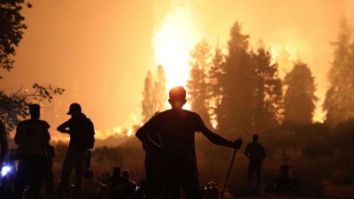 Пожар избухна на изток от Рим