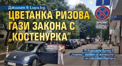 Джигит в Lupa.bg: Цветанка Ризова гази закона с „костенурка”