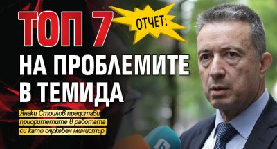 ОТЧЕТ: Топ 7 на проблемите в Темида